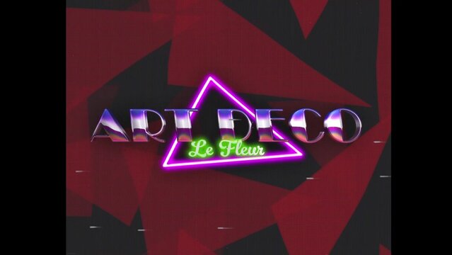 80s Retro Synthwave Neon Text Opener Intro 92 | Cyberpunk VHS Glitch Title Animation & Effects