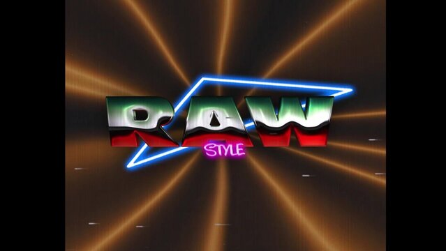80s Retro Synthwave Neon Text Opener Intro 100 | Cyberpunk VHS Glitch Title Animation & Effects