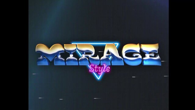 80s Retro Synthwave Neon Text Opener Intro 101 | Cyberpunk VHS Glitch Title Animation & Effects