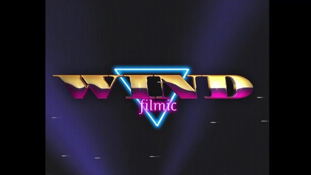 80s Retro Synthwave Neon Text Opener Intro 101 | Cyberpunk VHS Glitch Title Animation & Effects