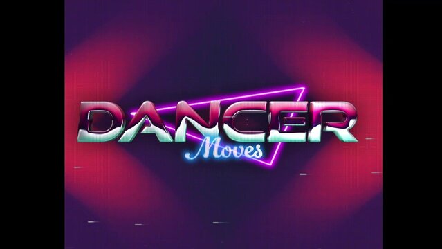 80s Retro Synthwave Neon Text Opener Intro 131 | Cyberpunk VHS Glitch Title Animation & Effects