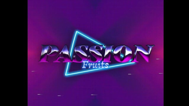 80s Retro Synthwave Neon Text Opener Intro 133 | Cyberpunk VHS Glitch Title Animation & Effects