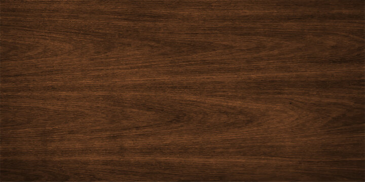 A natural dark oak hardwood floor with a brown grain pattern on a textured wooden plank surface creates a rustic timber board design for an old tree material background