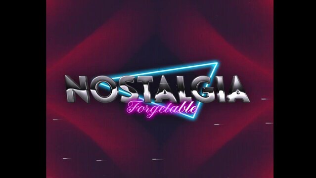 80s Retro Synthwave Neon Text Opener Intro 132 | Cyberpunk VHS Glitch Title Animation & Effects