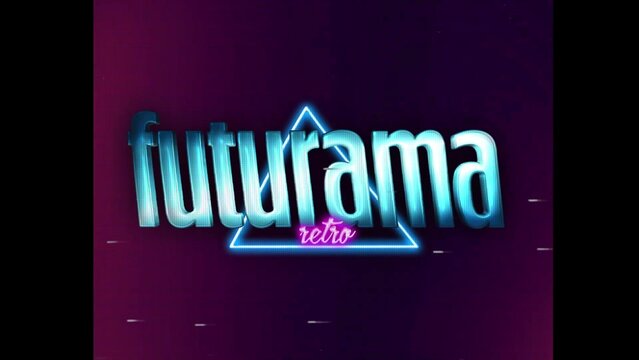 80s Retro Synthwave Neon Text Opener Intro 178 | Cyberpunk VHS Glitch Title Animation & Effects