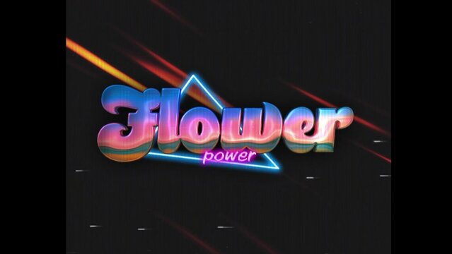 80s Retro Synthwave Neon Text Opener Intro 181 | Cyberpunk VHS Glitch Title Animation & Effects