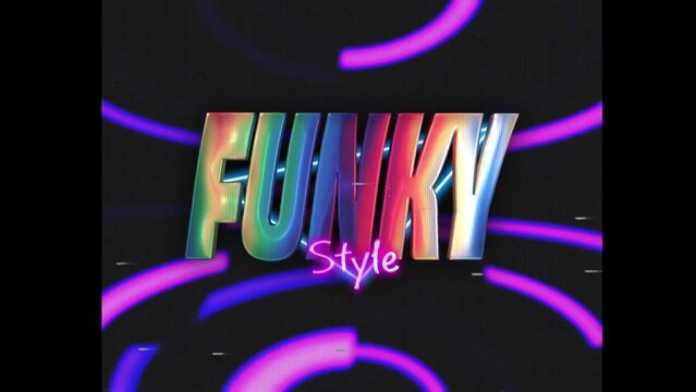 80s Retro Synthwave Neon Text Opener Intro 192 | Cyberpunk VHS Glitch Title Animation & Effects