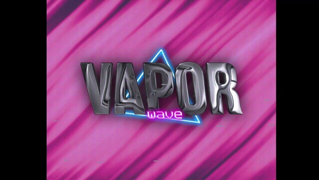 80s Retro Synthwave Neon Text Opener Intro 197 | Cyberpunk VHS Glitch Title Animation & Effects