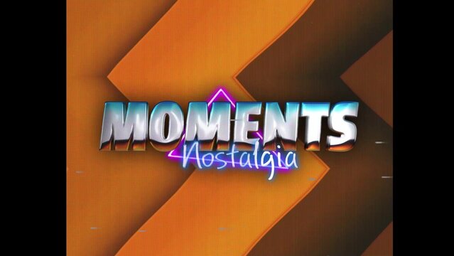 80s Retro Synthwave Neon Text Opener Intro 217 | Cyberpunk VHS Glitch Title Animation & Effects
