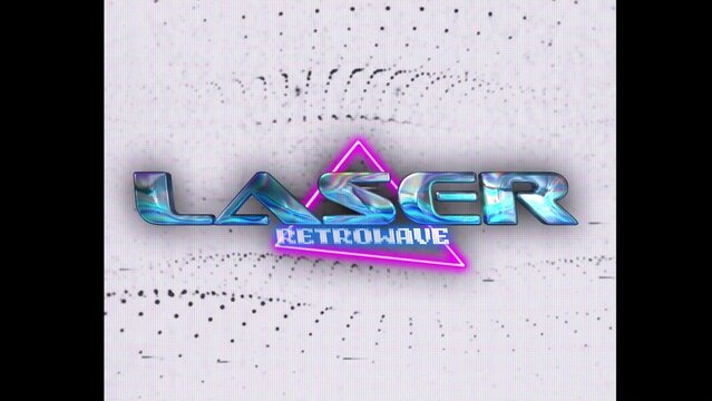 80s Retro Synthwave Neon Text Opener Intro 230 | Cyberpunk VHS Glitch Title Animation & Effects