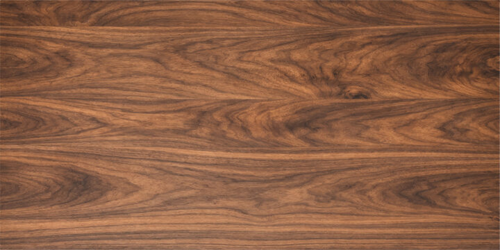 Natural brown wood texture featuring a dark oak grain pattern on a polished hardwood plank surface for a rustic timber board design