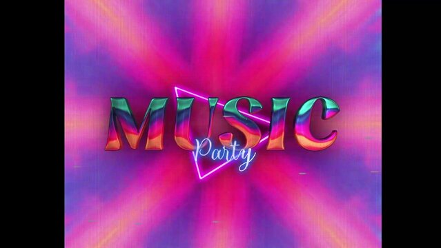 80s Retro Synthwave Neon Text Opener Intro 247 | Cyberpunk VHS Glitch Title Animation & Effects