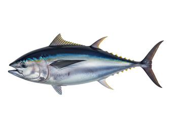 Fototapeta premium Majestic bluefin tuna swimming gracefully in the ocean waters