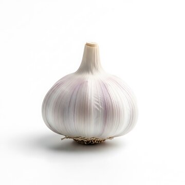 garlic isolated on white