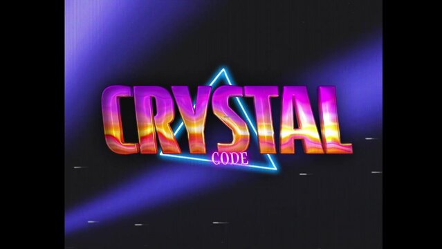 80s Retro Synthwave Neon Text Intro Opener 198 | Cyberpunk VHS Glitch Title Animation & Effects