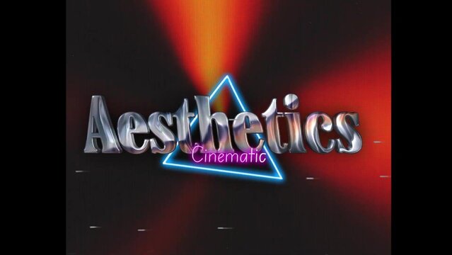 80s Retro Synthwave Neon Text Intro Opener 201 | Cyberpunk VHS Glitch Title Animation & Effects