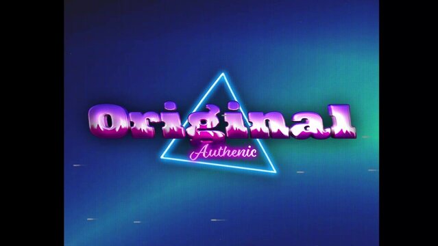 80s Retro Synthwave Neon Text Intro Opener 202 | Cyberpunk VHS Glitch Title Animation & Effects