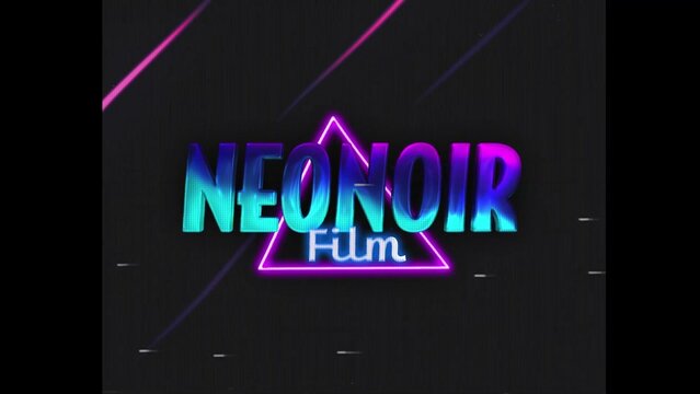 80s Retro Synthwave Neon Text Intro Opener 213 | Cyberpunk VHS Glitch Title Animation & Effects