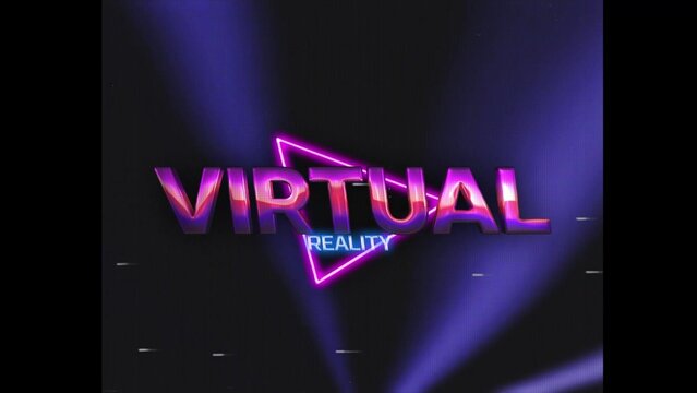 80s Retro Synthwave Neon Text Intro Opener 243 | Cyberpunk VHS Glitch Title Animation & Effects