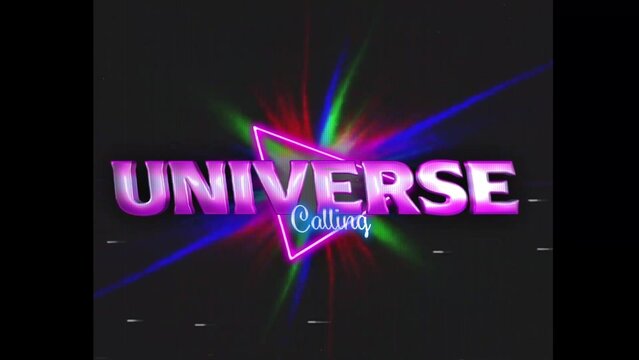 80s Retro Synthwave Neon Text Intro Opener 245 | Cyberpunk VHS Glitch Title Animation & Effects