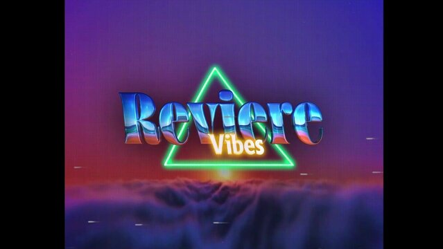 80s Retro Synthwave Neon Text Intro Opener 03 | Cyberpunk VHS Glitch Title Animation & Effects