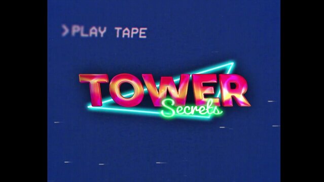 80s Retro Synthwave Neon Text Intro Opener 14 | Cyberpunk VHS Glitch Title Animation & Effects