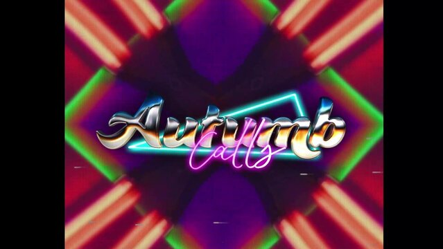 80s Retro Synthwave Neon Text Intro Opener 19 | Cyberpunk VHS Glitch Title Animation & Effects