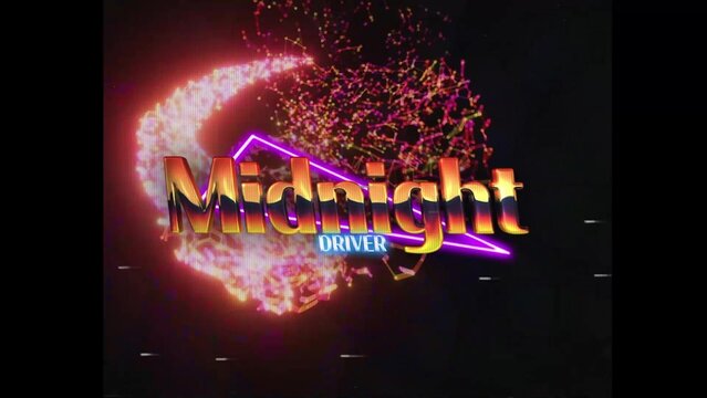 80s Retro Synthwave Neon Text Intro Opener 37 | Cyberpunk VHS Glitch Title Animation & Effects