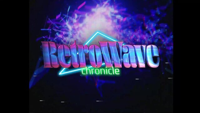 80s Retro Synthwave Neon Text Intro Opener 36 | Cyberpunk VHS Glitch Title Animation & Effects