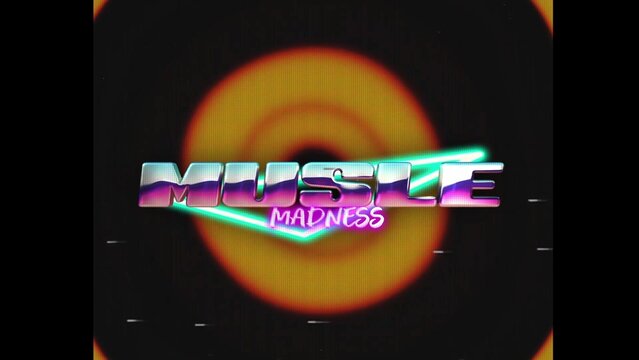 80s Retro Synthwave Neon Text Intro Opener 65 | Cyberpunk VHS Glitch Title Animation & Effects