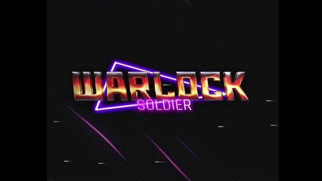 80s Retro Synthwave Neon Text Intro Opener 66 | Cyberpunk VHS Glitch Title Animation & Effects