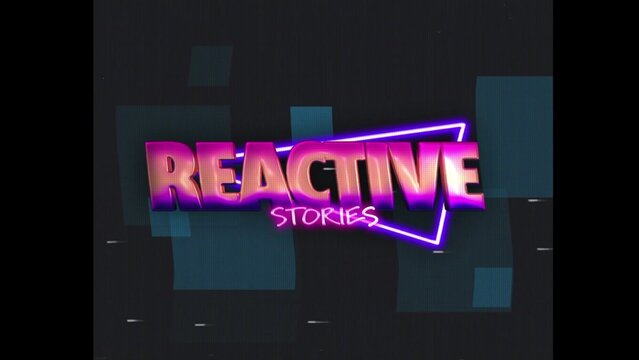 80s Retro Synthwave Neon Text Intro Opener 84 | Cyberpunk VHS Glitch Title Animation & Effects