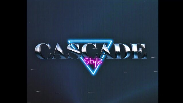 80s Retro Synthwave Neon Text Intro Opener 115 | Cyberpunk VHS Glitch Title Animation & Effects