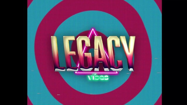 80s Retro Synthwave Neon Text Intro Opener 120 | Cyberpunk VHS Glitch Title Animation & Effects