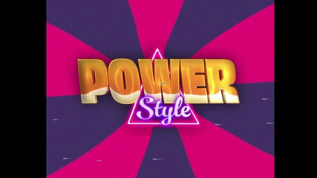 80s Retro Synthwave Neon Text Intro Opener 121 | Cyberpunk VHS Glitch Title Animation & Effects