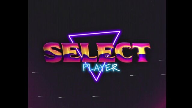 80s Retro Synthwave Neon Text Intro Opener 122 | Cyberpunk VHS Glitch Title Animation & Effects