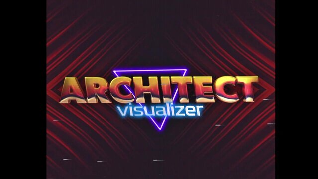 80s Retro Synthwave Neon Text Intro Opener 129 | Cyberpunk VHS Glitch Title Animation & Effects