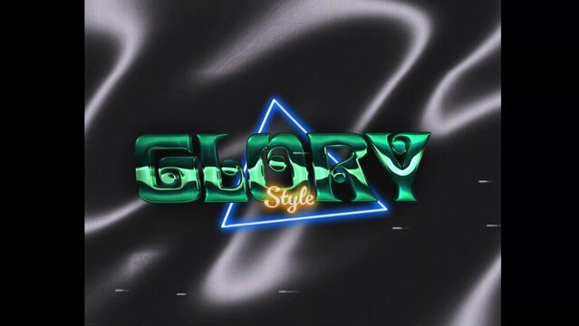 80s Retro Synthwave Neon Text Intro Opener 144 | Cyberpunk VHS Glitch Title Animation & Effects