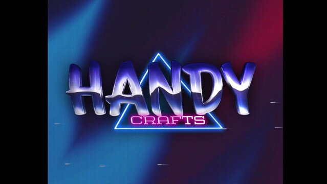 80s Retro Synthwave Neon Text Intro Opener 149 | Cyberpunk VHS Glitch Title Animation & Effects