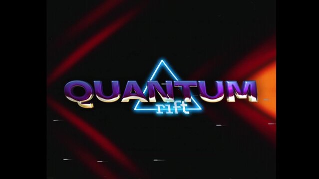 80s Retro Synthwave Neon Text Intro Opener 161 | Cyberpunk VHS Glitch Title Animation & Effects