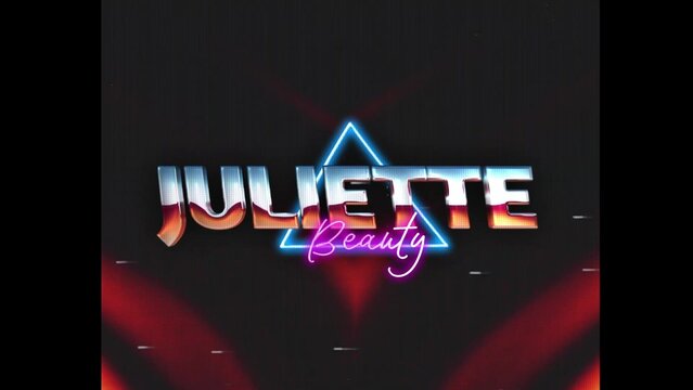 80s Retro Synthwave Neon Text Intro Opener 162 | Cyberpunk VHS Glitch Title Animation & Effects