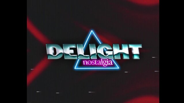 80s Retro Synthwave Neon Text Intro Opener 163 | Cyberpunk VHS Glitch Title Animation & Effects