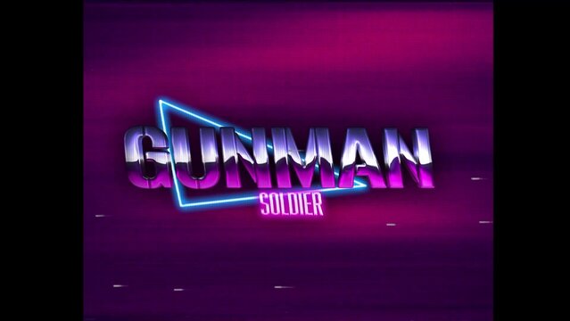 80s Retro Synthwave Neon Text Intro Opener 172 | Cyberpunk VHS Glitch Title Animation & Effects