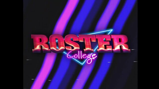 80s Retro Synthwave Neon Text Intro Opener 190 | Cyberpunk VHS Glitch Title Animation & Effects