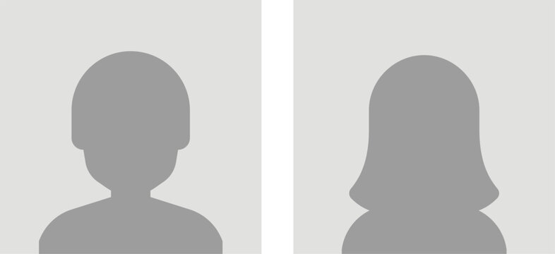 Default User Avatar Profile Icon Set Male and Female Silhouette Vector