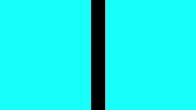Blue Strobing Light shines from side of door opening and closing in dark room. Filled with dark space in 4K resolution for editing. 3D render animation