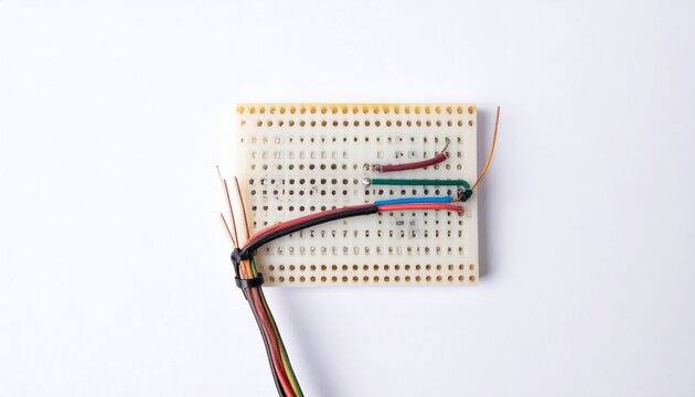 Single populated electronic breadboard