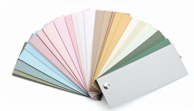 Assorted paper swatches and color cards