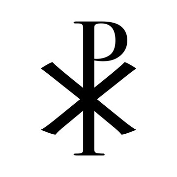 Chi Rho symbol. PX christian Symbol.