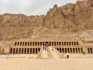 A view from the Temple of Hatshepsut in Luxor, Egypt. It is one of the most visited temples in the country. © sinandogan